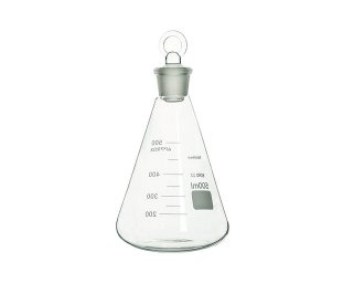 CONICAL FLASK WIYH STOPPER